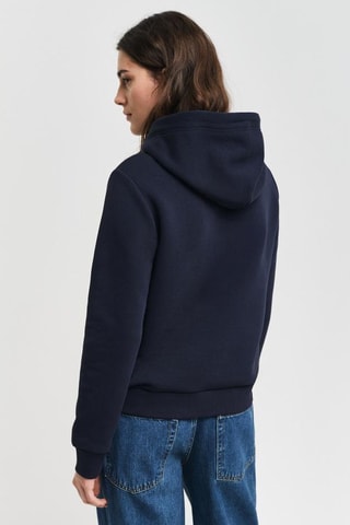 Sweat regular à capuche - Bleu marine