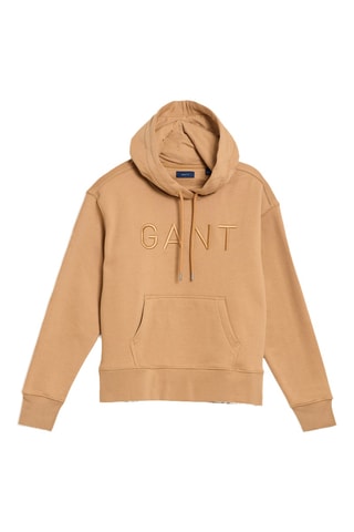 Sweat relaxed à capuche - Beige