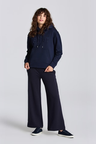 Sweat relaxed à capuche - Bleu marine