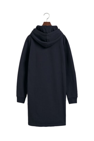 Robe sweat relaxed à capuche - Bleu marine