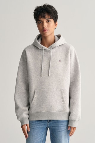 Sweat relaxed à capuche - Gris clair