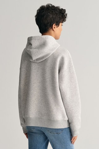 Sweat relaxed à capuche - Gris clair