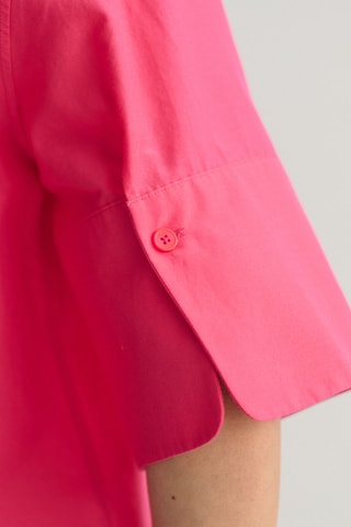 Chemise relaxed en soie - Rose