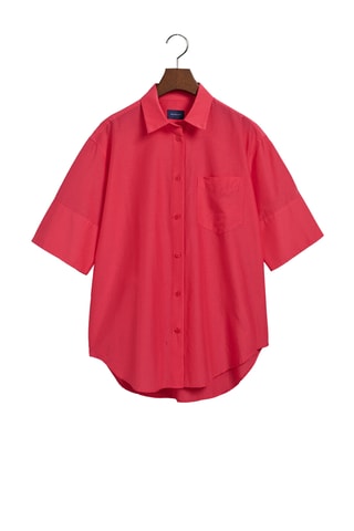 Chemise relaxed en soie - Rose