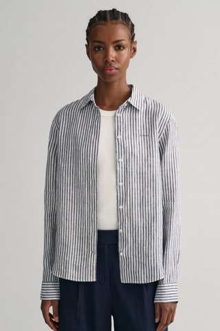 Chemise regular en lin - Blanc