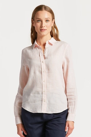 Chemise regular en lin - Rose pâle