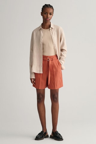 Chemise regular en lin - Beige