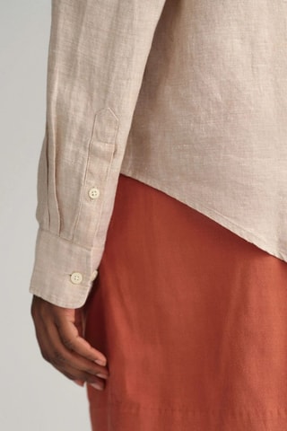 Chemise regular en lin - Beige