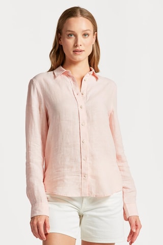 Chemise regular en lin - Rose pâle