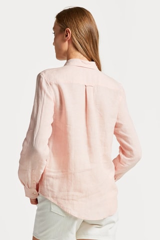 Chemise regular en lin - Rose pâle