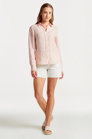 Chemise regular en lin - Rose pâle