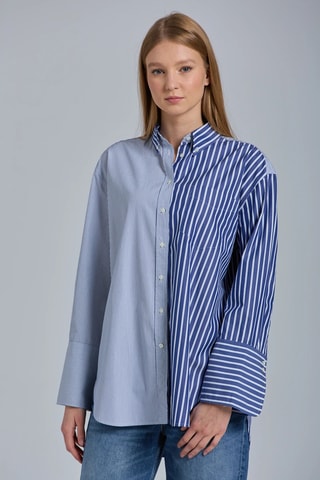 Chemise relaxed - Bleu