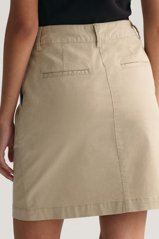 Jupe droite taille mi-haute - Beige