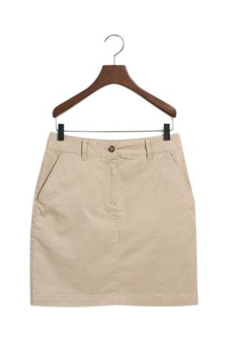 Jupe droite taille mi-haute - Beige