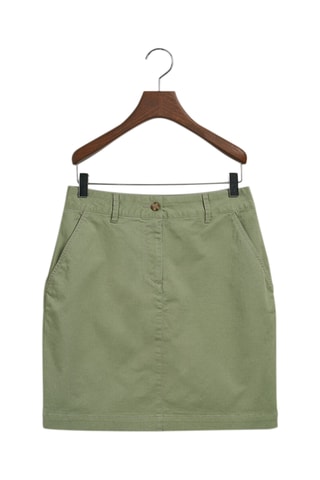 Jupe droite taille mi-haute - Vert kaki