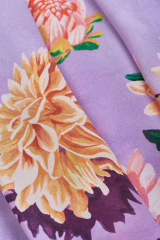 Jupe droite en soie - Violet