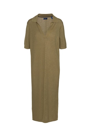 Robe regular en soie - Kaki