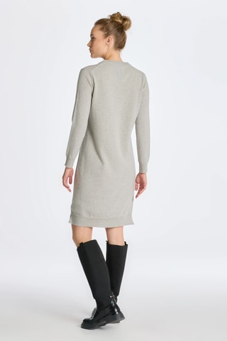 Robe droite regular en laine - Gris clair