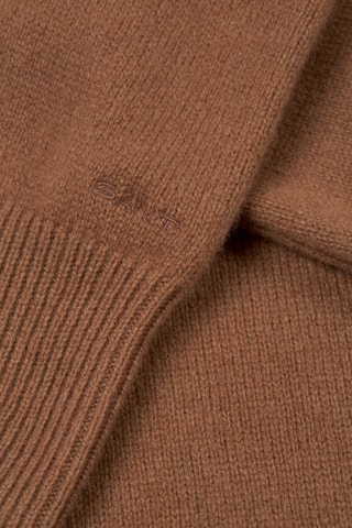 Robe pull relaxed en laine - Marron