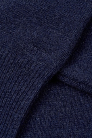 Robe pull relaxed en laine - Bleu marine