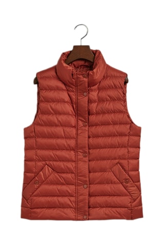 Doudoune slim sans manches - Rouille