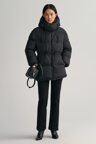 Doudoune relaxed à capuche - Noir