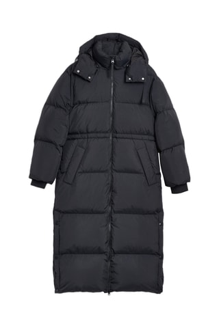 Doudoune relaxed à capuche - Noir