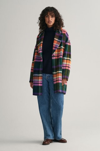 Manteau relaxed en laine - Vert