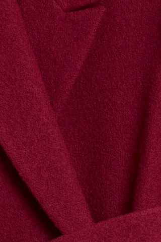Manteau regular en laine - Rouge bordeaux