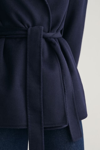 Blazer relaxed en laine - Bleu marine