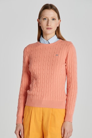 Pull slim en laine - Rose