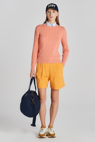 Pull slim en laine - Rose