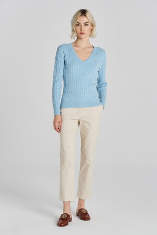 Pull slim en laine - Bleu clair