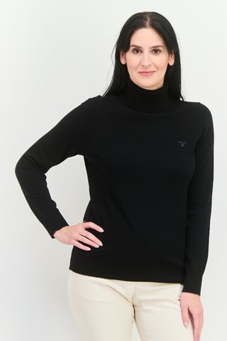 Pull relaxed en laine - Noir