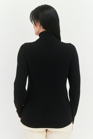 Pull relaxed en laine - Noir