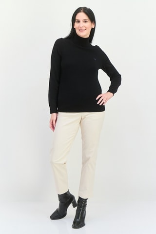 Pull relaxed en laine - Noir