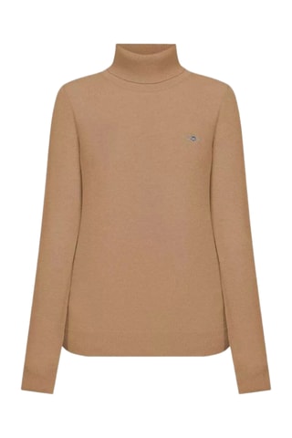 Pull regular en laine - Beige