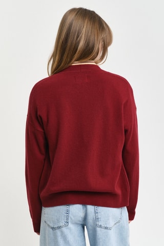 Gilet regular en laine - Rouge