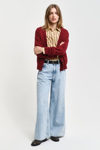 Gilet regular en laine - Rouge