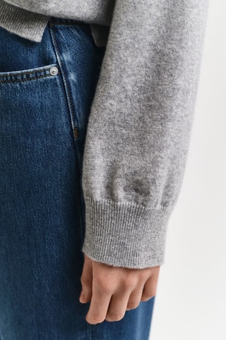 Pull regular en laine - Gris