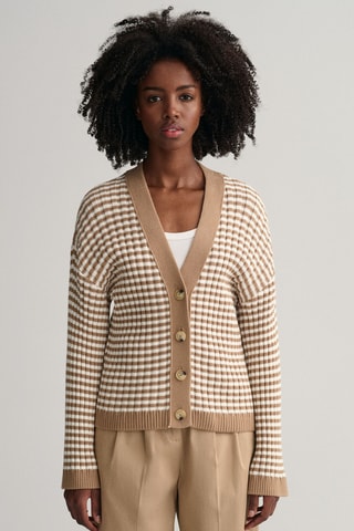 Gilet relaxed en coton biologique - Beige