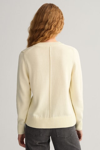 Pull regular en coton biologique - Crème