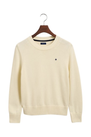 Pull regular en coton biologique - Crème