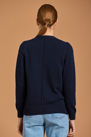 Gilet en coton biologique - Bleu marine