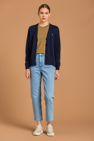 Gilet en coton biologique - Bleu marine