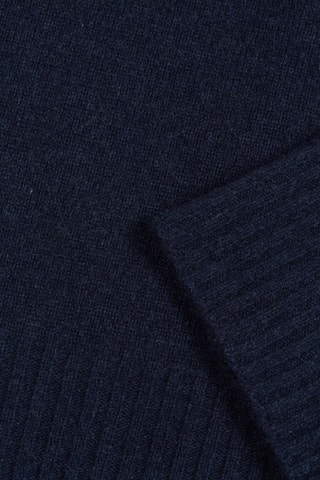 Pull relaxed en laine - Bleu marine