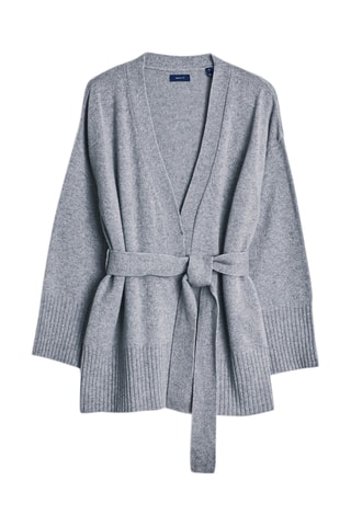 Gilet oversize en laine - Gris
