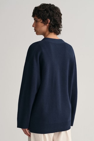 Gilet oversize - Bleu marine