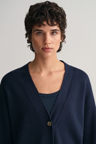 Gilet oversize - Bleu marine