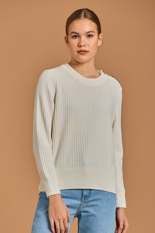 Pull en coton biologique - Écru